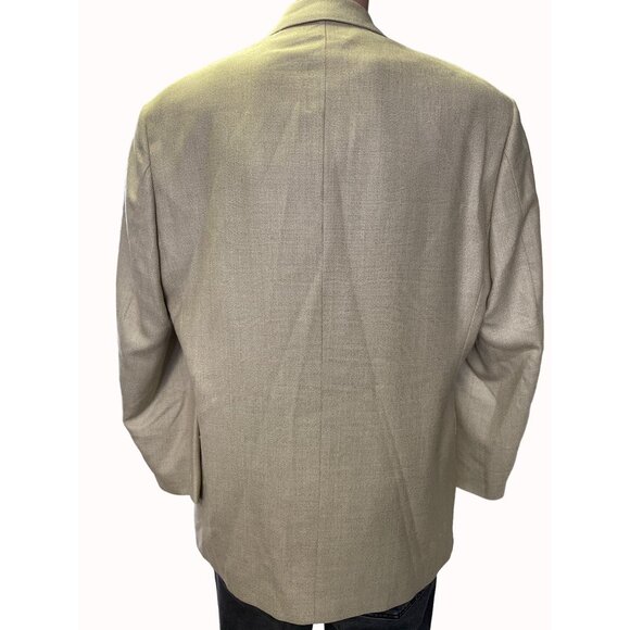 Gianfranco Ruffini Italy Mens Tan Blazer Silk/Wool Sports Coat Size 42R SKU 4686 - Picture 3 of 8